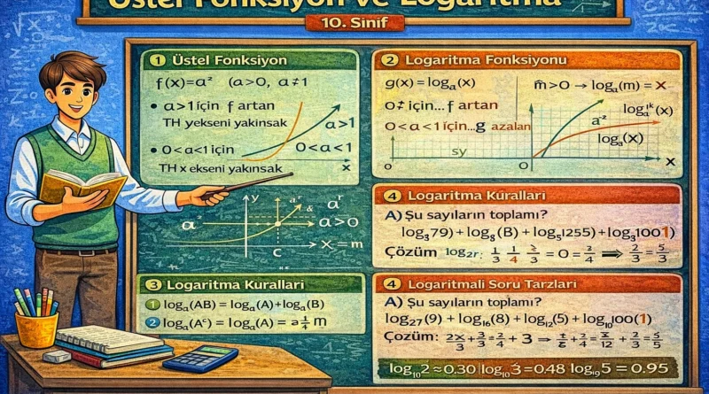 üstel-logaritma-fonksiyon